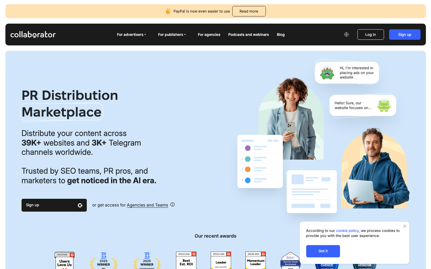 Collaborator homepage