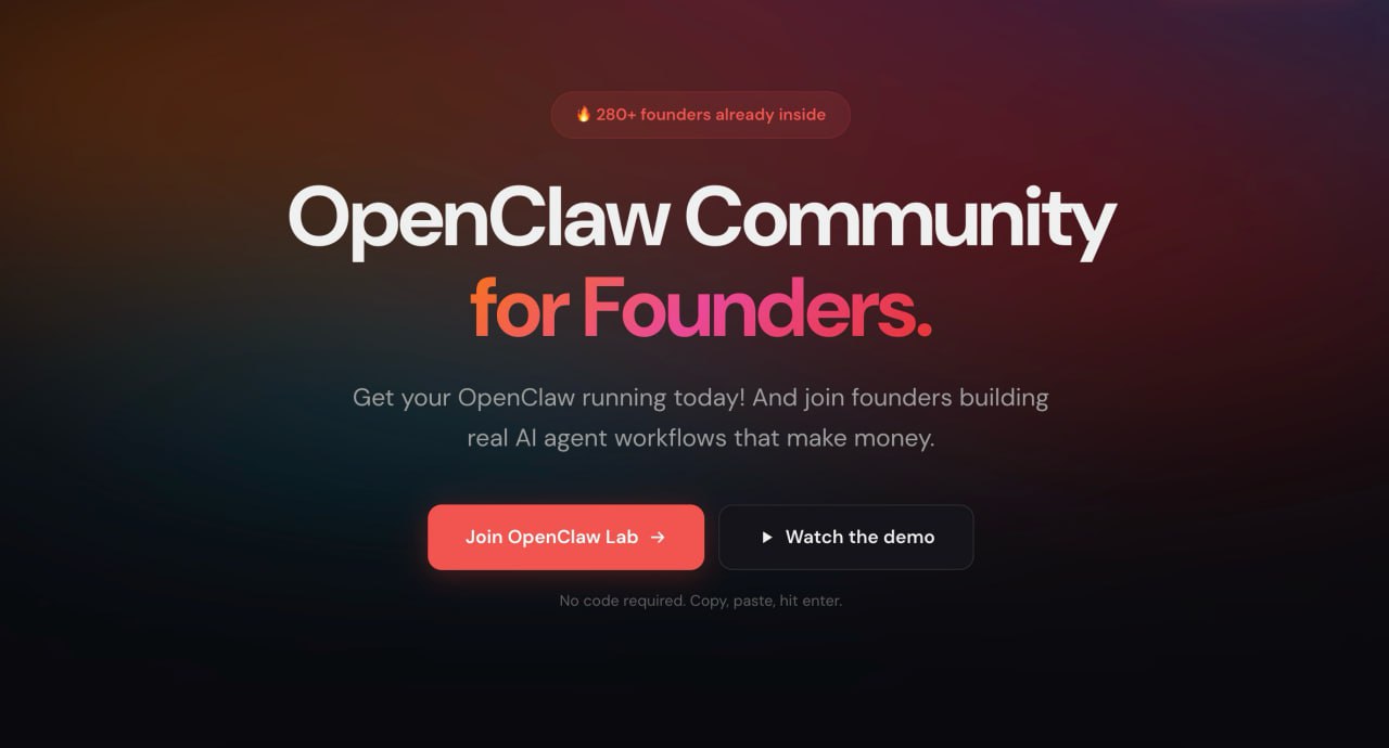 OpenClaw Lab | OpenClaw Community for Founders 🦞